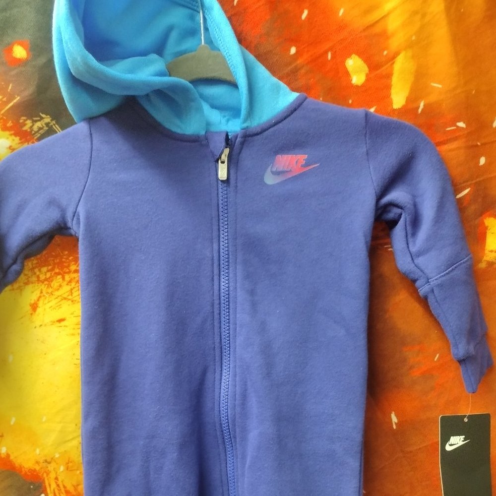 Kids Nike zip up hooded jumpsuit
